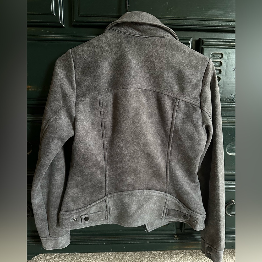Liverpool Los Angeles Gray faux Suede Jacket - Picture 2 of 4